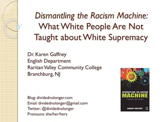 Dismantling the Racism Machine: Unveiling the Truth about White Supremacy