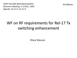 Enhancing RF Requirements for Rel-17 Tx Switching in 3GPP Meeting #97e