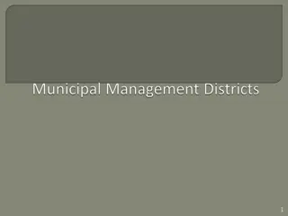 Municipal Management Districts (MMDs) in Texas