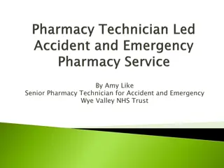 Challenges and Innovations in A&E Pharmacy Practice at Wye Valley NHS Trust