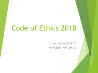 The Code of Ethics in Professional Practice