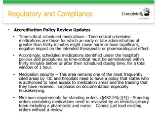 Medication Policy Review and Compliance Updates