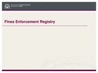 Fines Enforcement Registry and Court Processes