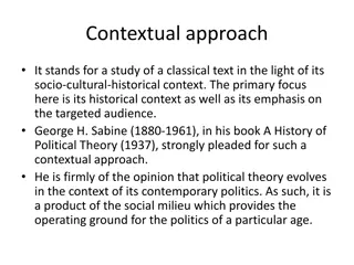 Understanding Political Theory through a Contextual Approach