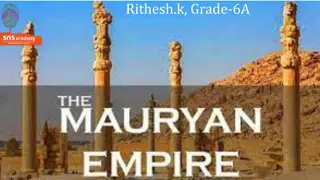 Overview of Mauryan Empire: Chandragupta, Bindusara, and Ashoka