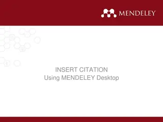 Effortless Citation Management with Mendeley Desktop