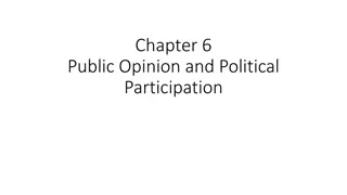 Understanding Public Opinion and Political Participation