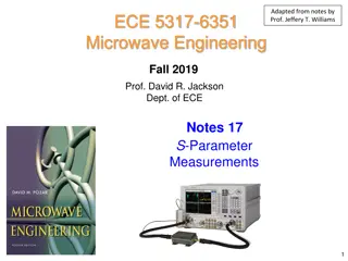 S-Parameter Measurements in Microwave Engineering