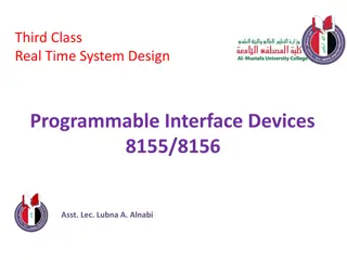 Programmable Interface Devices 8155/8156 Overview and Design Considerations