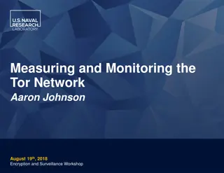 Measuring and Monitoring the Tor Network: Privacy Risks and Transparency Challenges