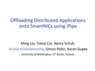 SmartNIC Offloading for Distributed Applications