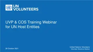 Unified Volunteering Platform: Host Entity Account Management Training Update