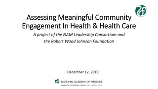 Assessing Meaningful Community Engagement in Health & Health Care