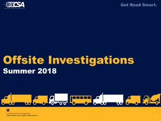 Offsite Investigations in CSA's National Safety Interventions