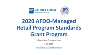 AFDO-Managed Retail Program Standards Grant Program Overview