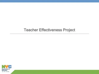 Enhancing Teacher Effectiveness Project Overview