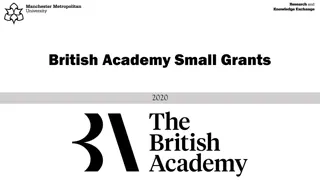 British Academy Small Grants Scheme 2020