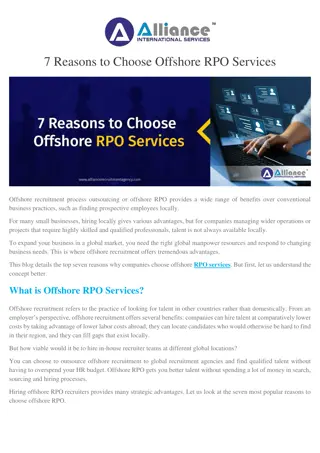 7 Reasons to Choose Offshore RPO Services