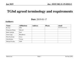 IEEE 802.11-19-0202/r1 TGbd Agreed Terminology and Requirements