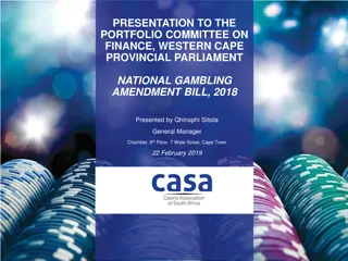 Impact of National Gambling Amendment Bill on Casino Industry in South Africa