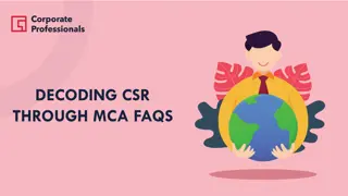 CSR Compliance: Decoding MCA FAQs