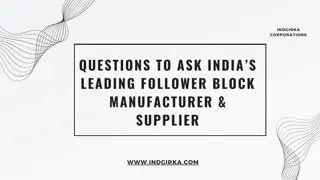 Leading Follower Block Manufacturer & Supplier