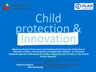 Innovative Approach Addressing Child Protection and Monetary Transfer for Separated Girls and Boys in CAR