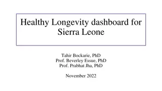 Healthy Longevity Dashboard for Sierra Leone