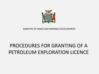 Procedures for Granting Petroleum Exploration Licence by Ministry of Mines and Minerals Development