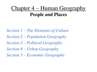 Exploring Human Geography: Culture, Population, and Places