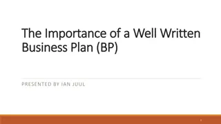 The Importance of a Well-Written Business Plan for Entrepreneurs