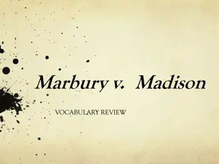 Key Legal Terms in Marbury v. Madison Case