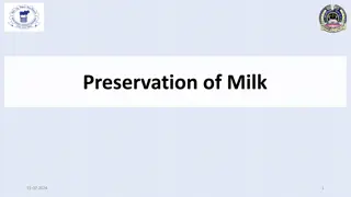 Milk Preservation Techniques and Methods