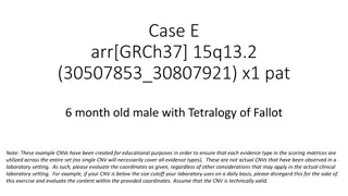 Genetic Evaluation of 6-Month-Old Male with Tetralogy of Fallot