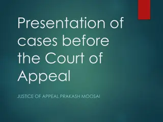 Overview of Magisterial Appeals and Processes in the Court of Appeal