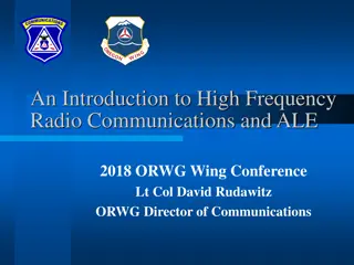 Understanding High Frequency Radio Communications and ALE