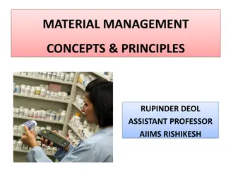 Material Management Concepts in Healthcare