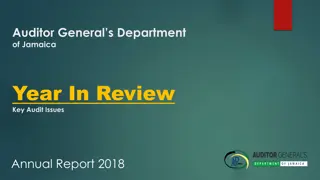 Auditor General's Department of Jamaica Year In Review 2018