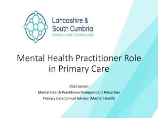 The Role of Mental Health Practitioners in Primary Care