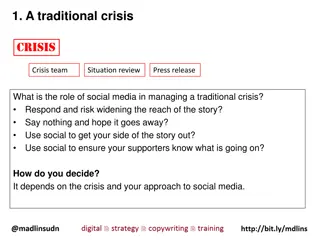 Managing Traditional Crisis Situations Using Social Media