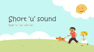 Short u Sound Spelt with O, OO, and OU