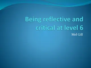 Levels of Reflectiveness in Learning and Writing