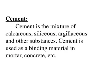 Overview of Cement: Types, Composition, and Functions