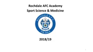 Rochdale AFC Academy Sport Science & Medicine Departmental Plans 2018/19