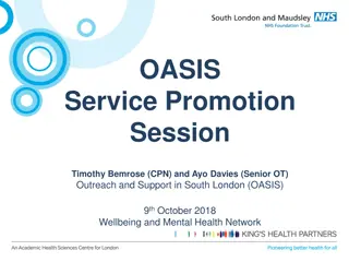 Mental Health and Wellbeing: OASIS Service Promotion Session