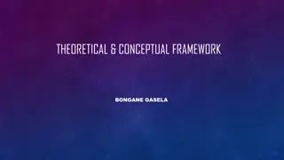 Theoretical and Conceptual Frameworks in Research