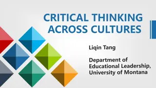 Critical Thinking Across Cultures