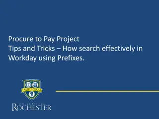 Tips for Effective Searching in Workday Using Prefixes