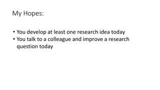 Engaging in Innovative Research: From Idea Generation to Problem-Solving