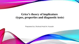 Grice's Theory of Implicature: Types, Properties, and Diagnostic Tests